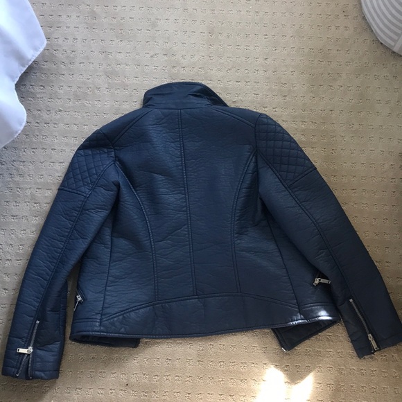 Aqua Pleather Jacket - Picture 3 of 3